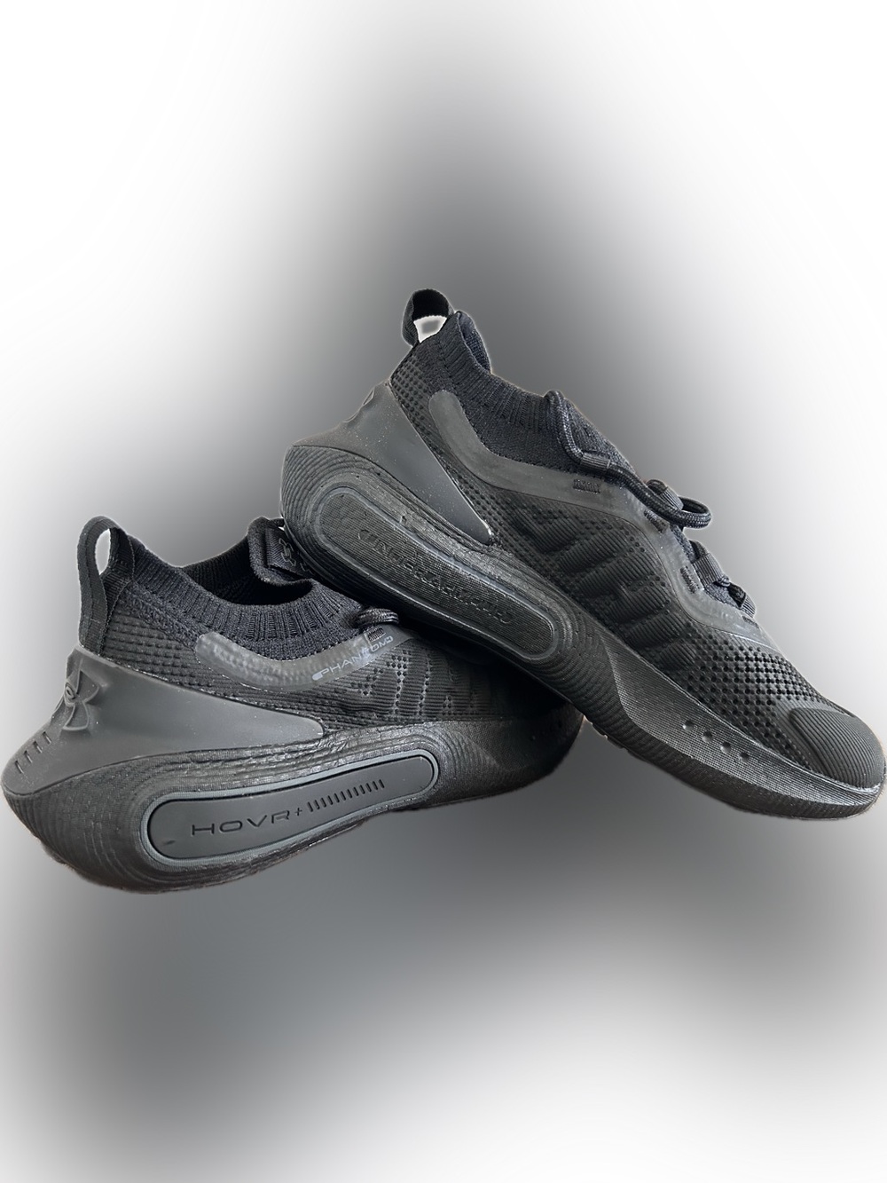 Under Armour Women’s HOVR All-Black Knit Sneakers